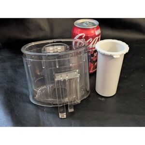 Cuisinart DLC-018B Food Processor Feed Tube Sleeve White Pusher Set Replacement